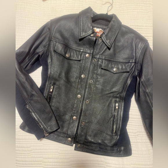 Genuine Leather Harley Davidson Jacket & Pant Set - Picture 1 of 12